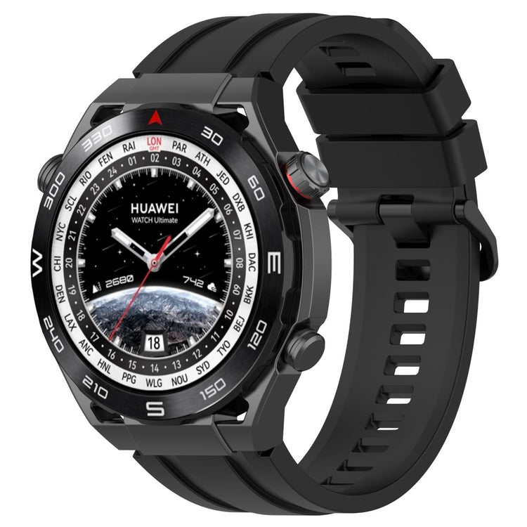 Superflot Metal Og Silikone Universal Rem passer til Smartwatch - Sort#serie_1