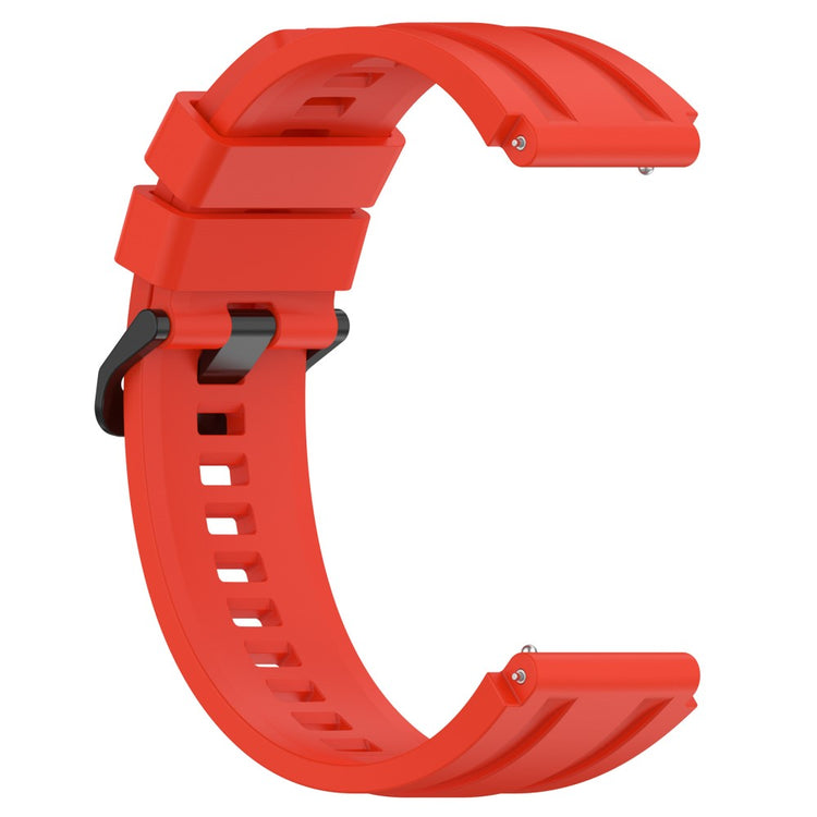 Superflot Metal Og Silikone Universal Rem passer til Smartwatch - Rød#serie_6