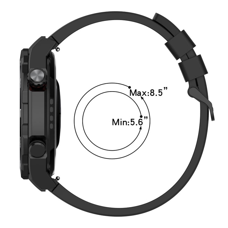 Superflot Metal Og Silikone Universal Rem passer til Smartwatch - Grøn#serie_10