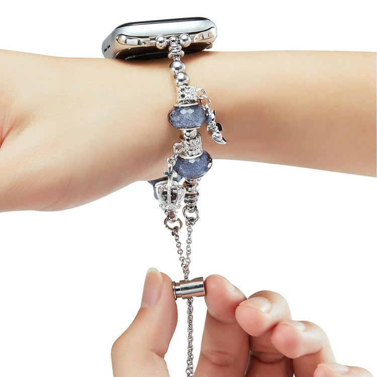 Helt Vildt Cool Metal Universal Rem passer til Apple Smartwatch - Blå#serie_2