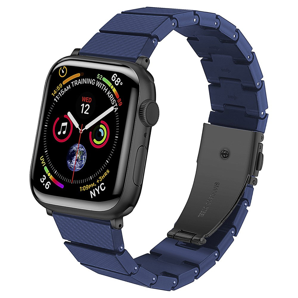 Resin Watchband Apple Watch Ultra 2 Ultra 49mm / 45mm / 44mm / 42mm Wrist Strap - Blue Carbon Fiber#serie_12