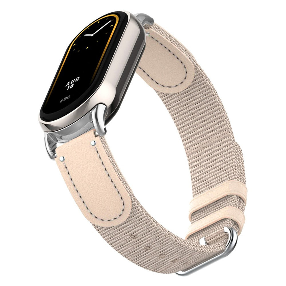 Xiaomi Smart Band 8 / Band 8 NFC Woven Canvas Smartwatch Strap Adjustable Watch Band - Beige#serie_5