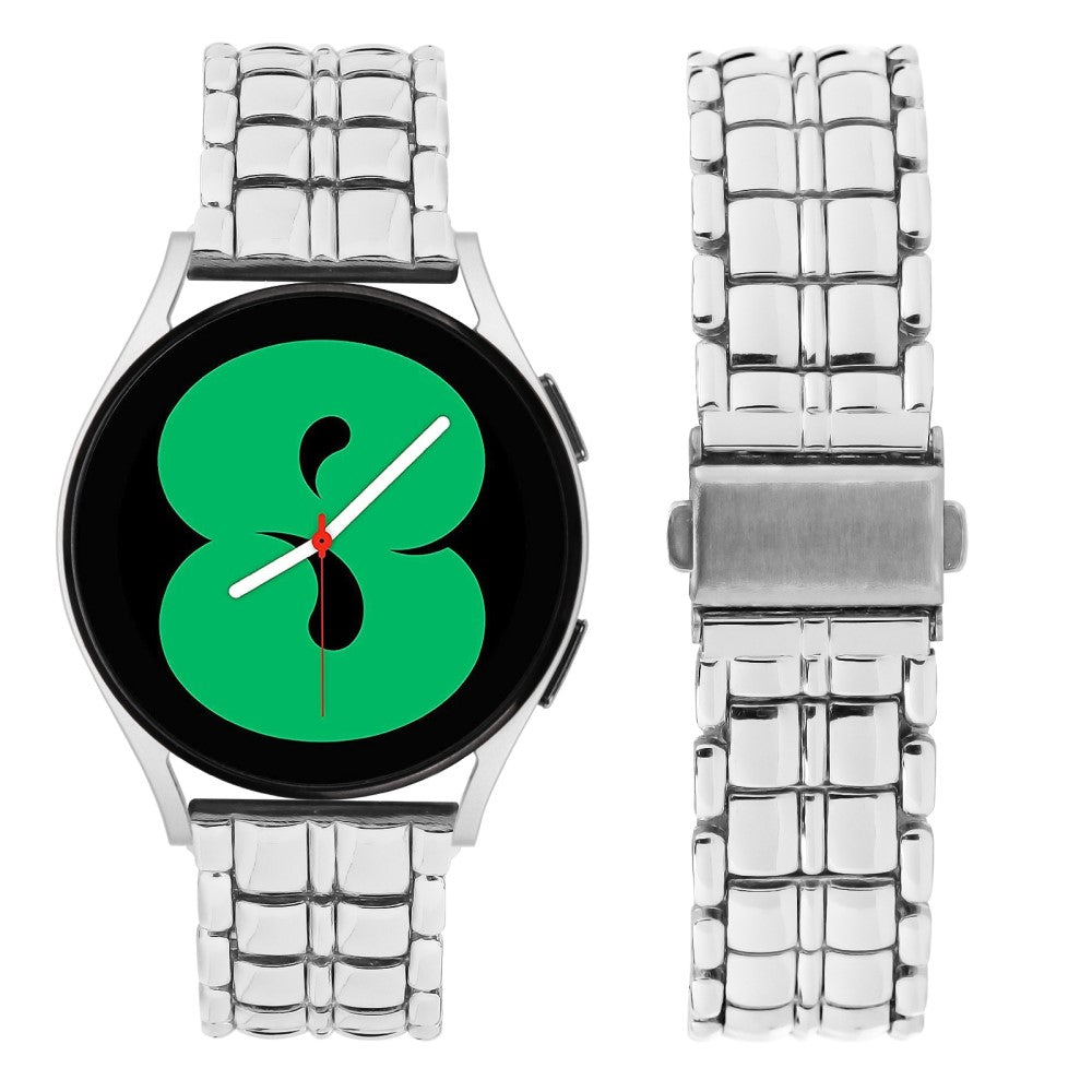 Rigtigt Fantastisk Metal Universal Rem passer til Samsung Smartwatch - Sølv#serie_4