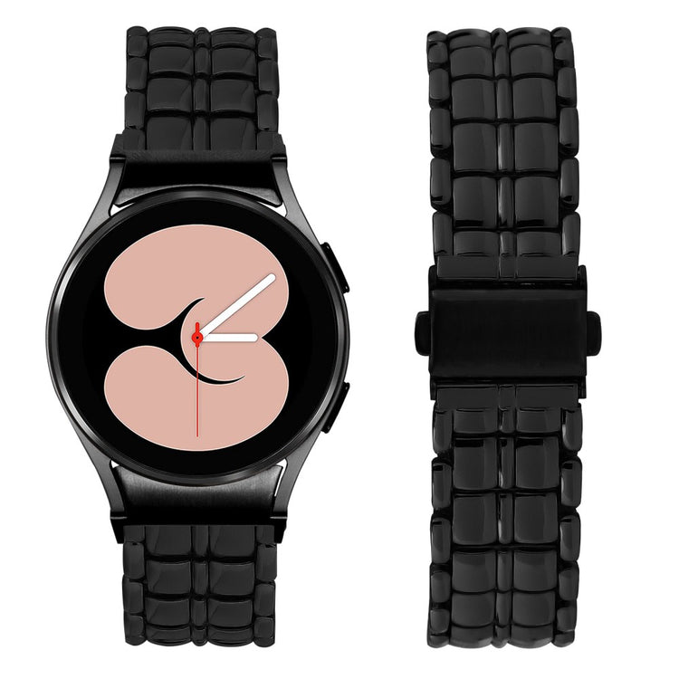 Super Fantastisk Metal Universal Rem passer til Samsung Smartwatch - Sort#serie_2