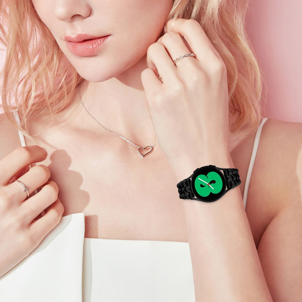 Mega Kønt Metal Universal Rem passer til Samsung Smartwatch - Sort#serie_1