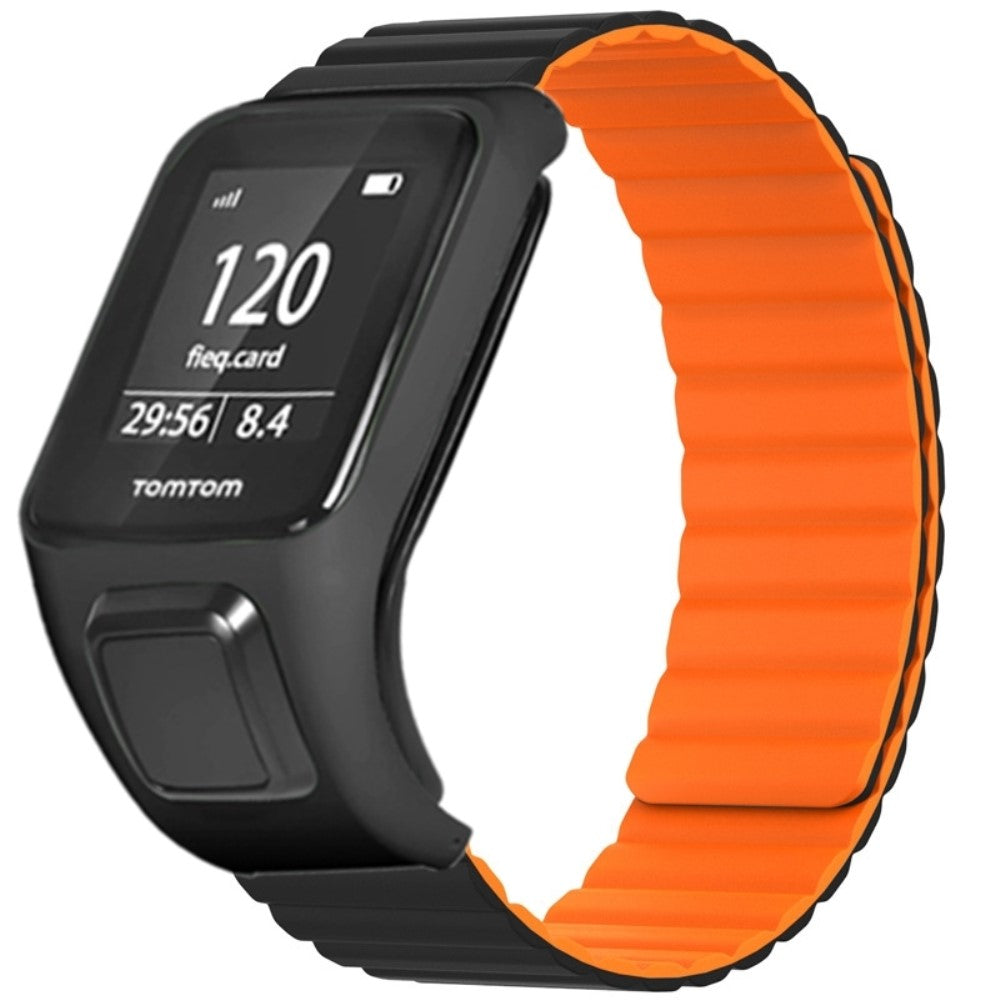 Meget Kønt Silikone Universal Rem passer til Tomtom Smartwatch - Orange#serie_1