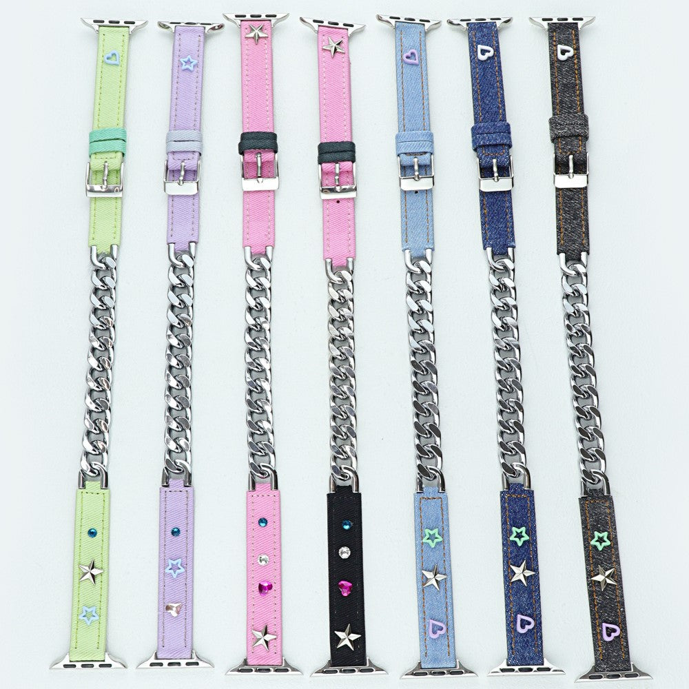 Vildt Flot Metal Og Nylon Universal Rem passer til Apple Smartwatch - Brun#serie_8