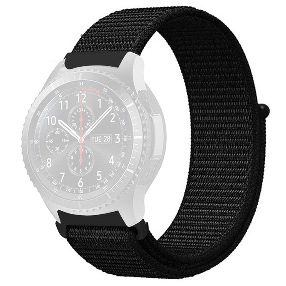 Mega Nydelig Nylon Universal Rem passer til Smartwatch - Sort#serie_1