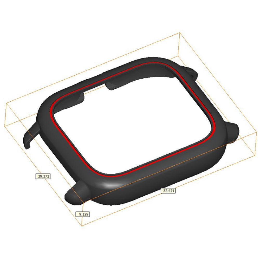 Huami Amazfit GTS3 Protective Cover Frame Hard Hollow Watch Case - Black+Blue#serie_5