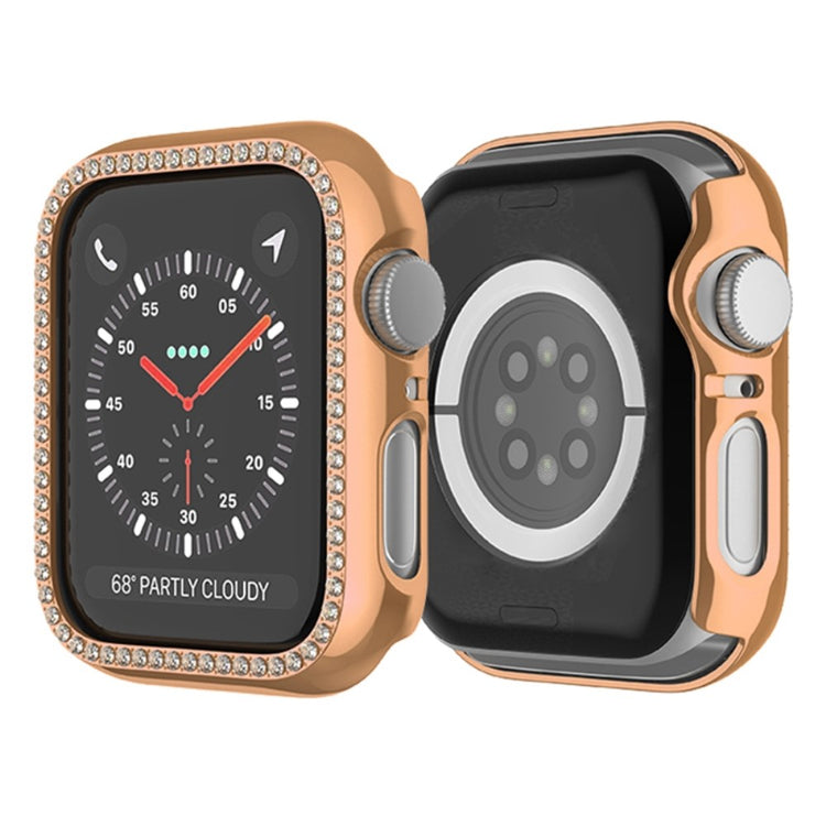 Apple Watch Series 6 / 5 / 4 / SE (2022) / SE (2023) / SE 40mm Hollow Impact-Resistant Watch Case Rhinestone Frame - Silver#serie_2