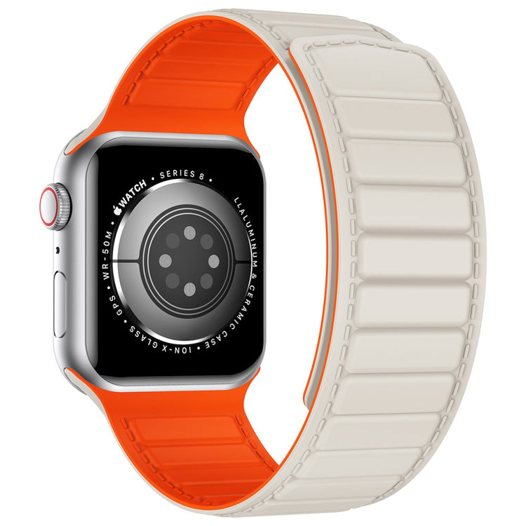 Vildt Rart Silikone Universal Rem passer til Apple Smartwatch - Beige#serie_12