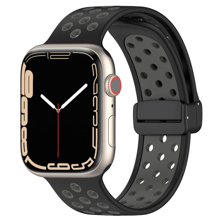 Super Flot Silikone Universal Rem passer til Apple Smartwatch - Sølv#serie_3