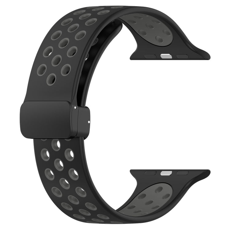 Super Flot Silikone Universal Rem passer til Apple Smartwatch - Sølv#serie_3