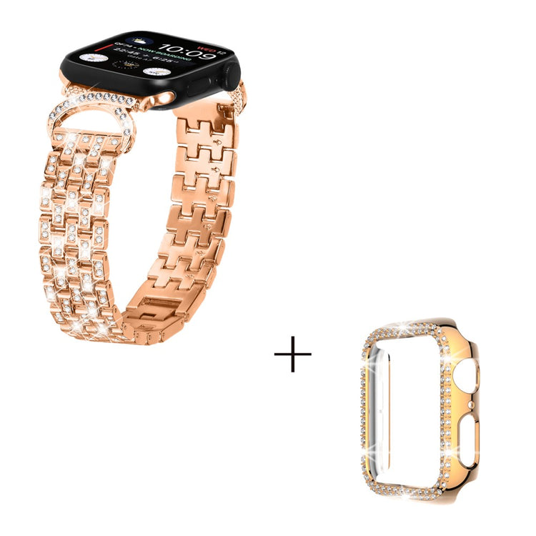Metal Cover passer til Apple Watch Series 8 (41mm) / Apple Watch Series 7 41mm - Pink#serie_2