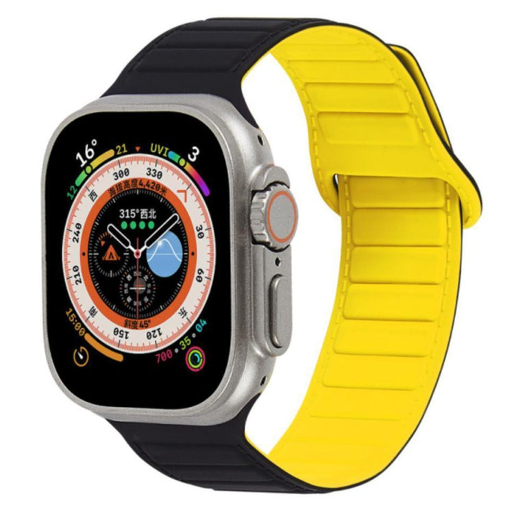 Super Kønt Silikone Universal Rem passer til Apple Smartwatch - Gul#serie_7