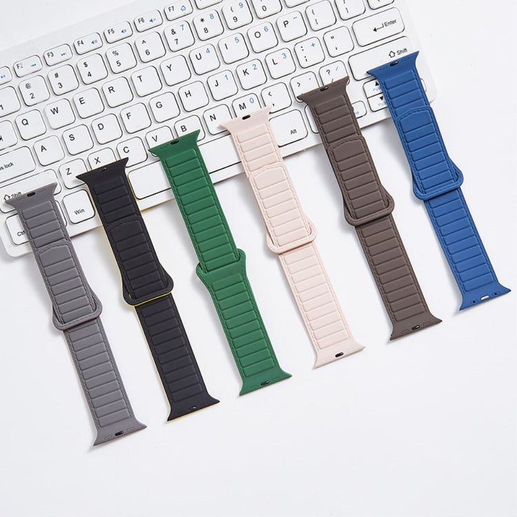 Super Kønt Silikone Universal Rem passer til Apple Smartwatch - Gul#serie_7
