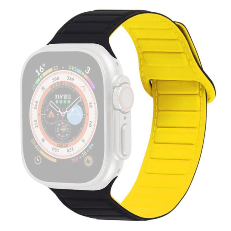 Super Kønt Silikone Universal Rem passer til Apple Smartwatch - Gul#serie_7