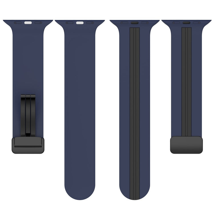 Helt Vildt Godt Silikone Universal Rem passer til Apple Smartwatch - Blå#serie_11