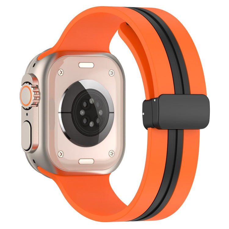 Helt Vildt Godt Silikone Universal Rem passer til Apple Smartwatch - Orange#serie_4