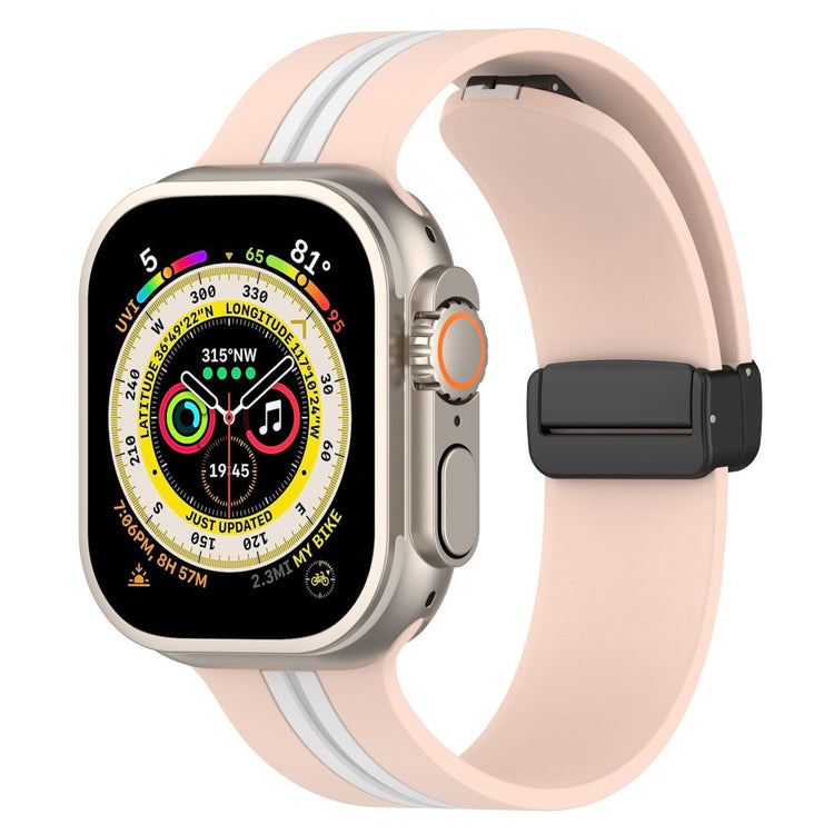 Helt Vildt Godt Silikone Universal Rem passer til Apple Smartwatch - Pink#serie_5