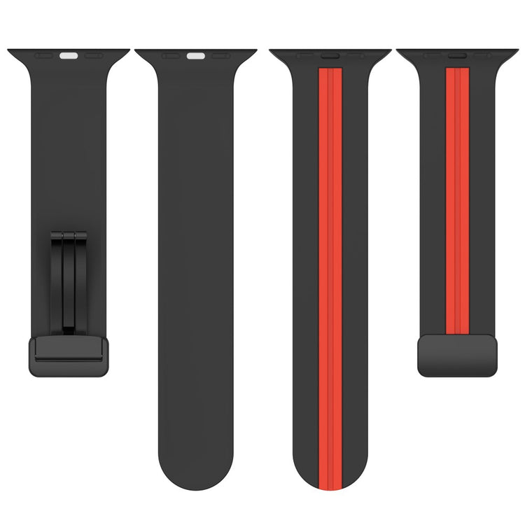 Helt Vildt Godt Silikone Universal Rem passer til Apple Smartwatch - Rød#serie_7