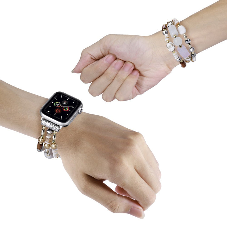 Helt Vildt Flot Plastik Universal Rem passer til Apple Smartwatch - Hvid#serie_7