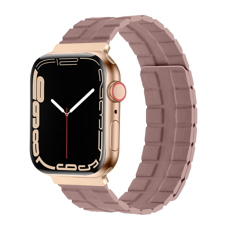 Meget Flot Ægte Læder Universal Rem passer til Apple Smartwatch - Pink#serie_8