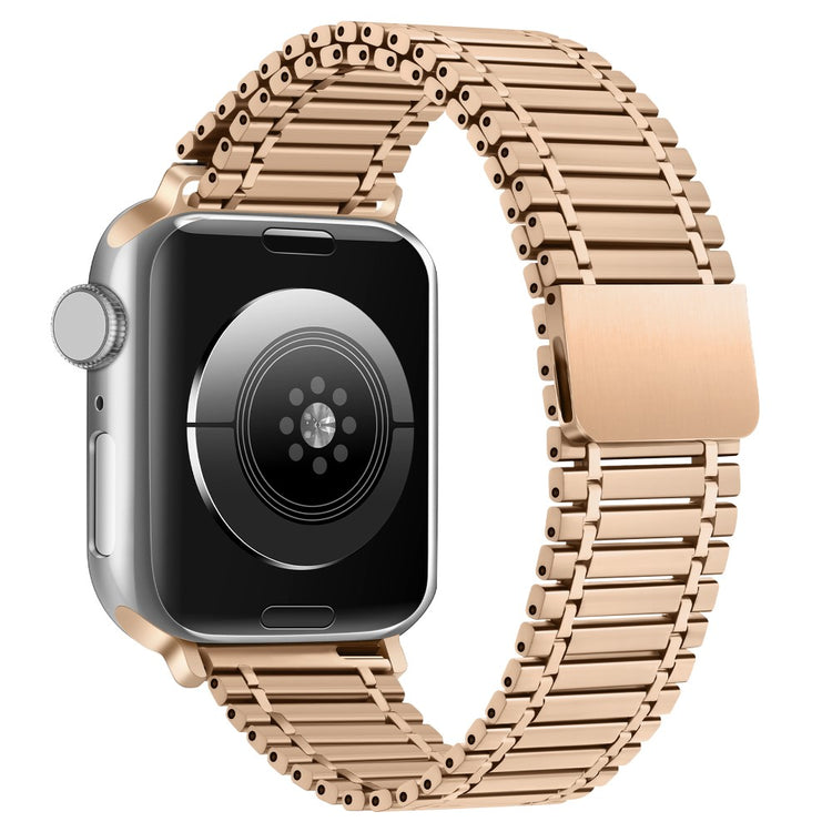 Helt Vildt Hårdfør Metal Universal Rem passer til Apple Smartwatch - Pink#serie_4