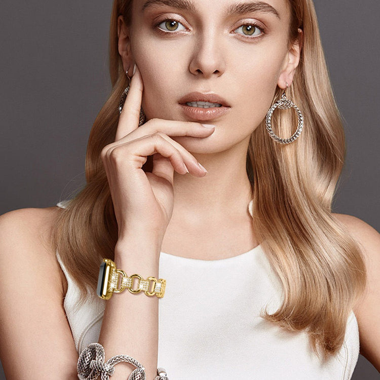 Metal Cover passer til Apple Watch Series 8 (45mm) / Apple Watch Series 7 45mm - Guld#serie_1