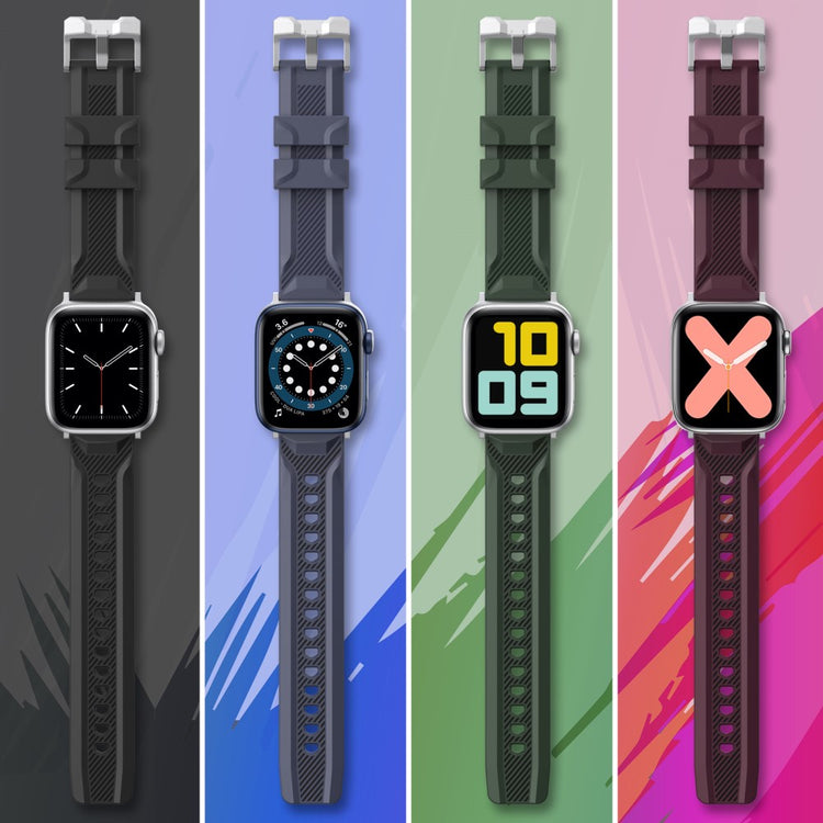 Mega Pænt Silikone Universal Rem passer til Apple Smartwatch - Grøn#serie_2