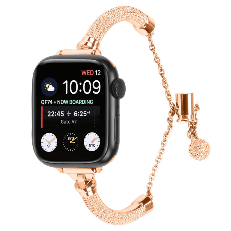 Rigtigt Fantastisk Metal Universal Rem passer til Apple Smartwatch - Pink#serie_3