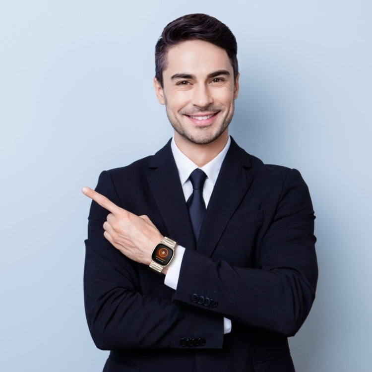 Kønt Metal Universal Rem passer til Fitbit Sense 2 / Fitbit Versa 4 - Guld#serie_2