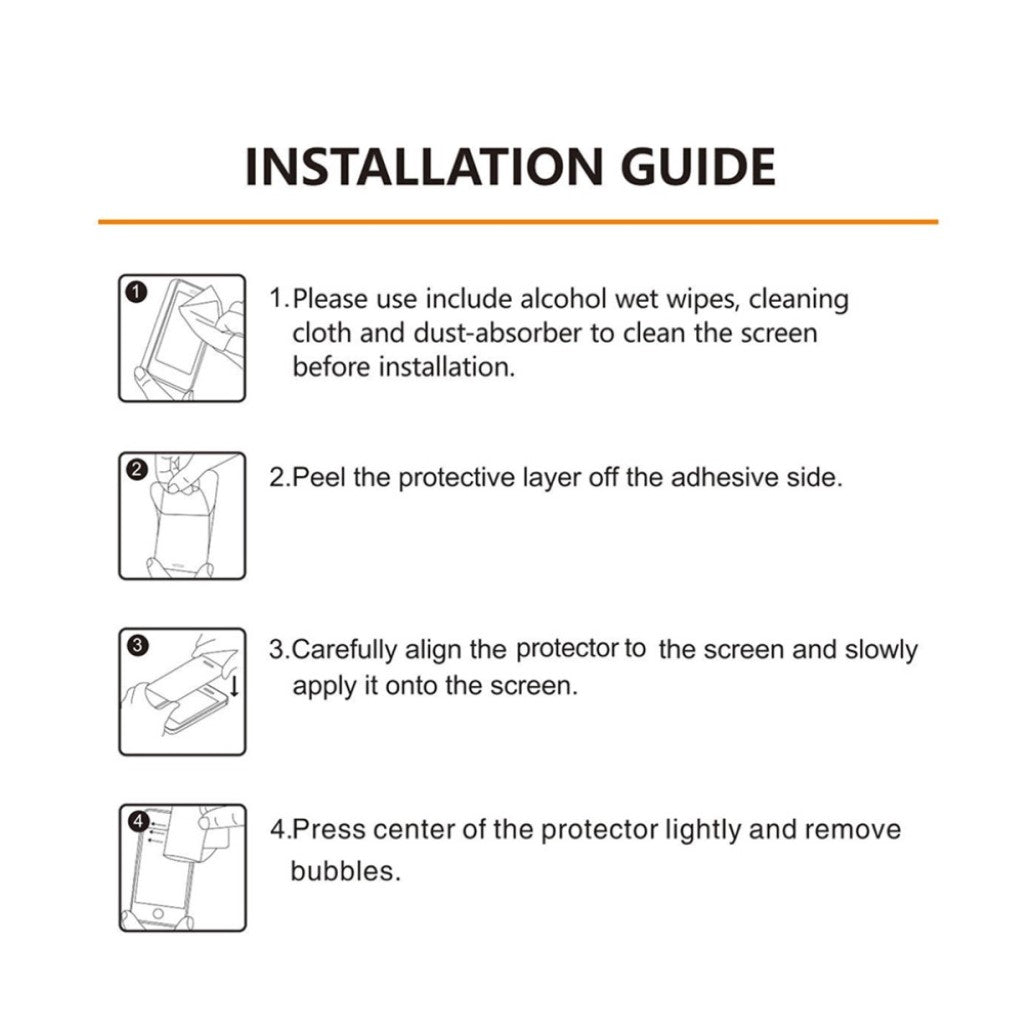 2stk Universal Apple Hærdet Glas  9H Skærmbeskytter - Gennemsigtig#serie_295