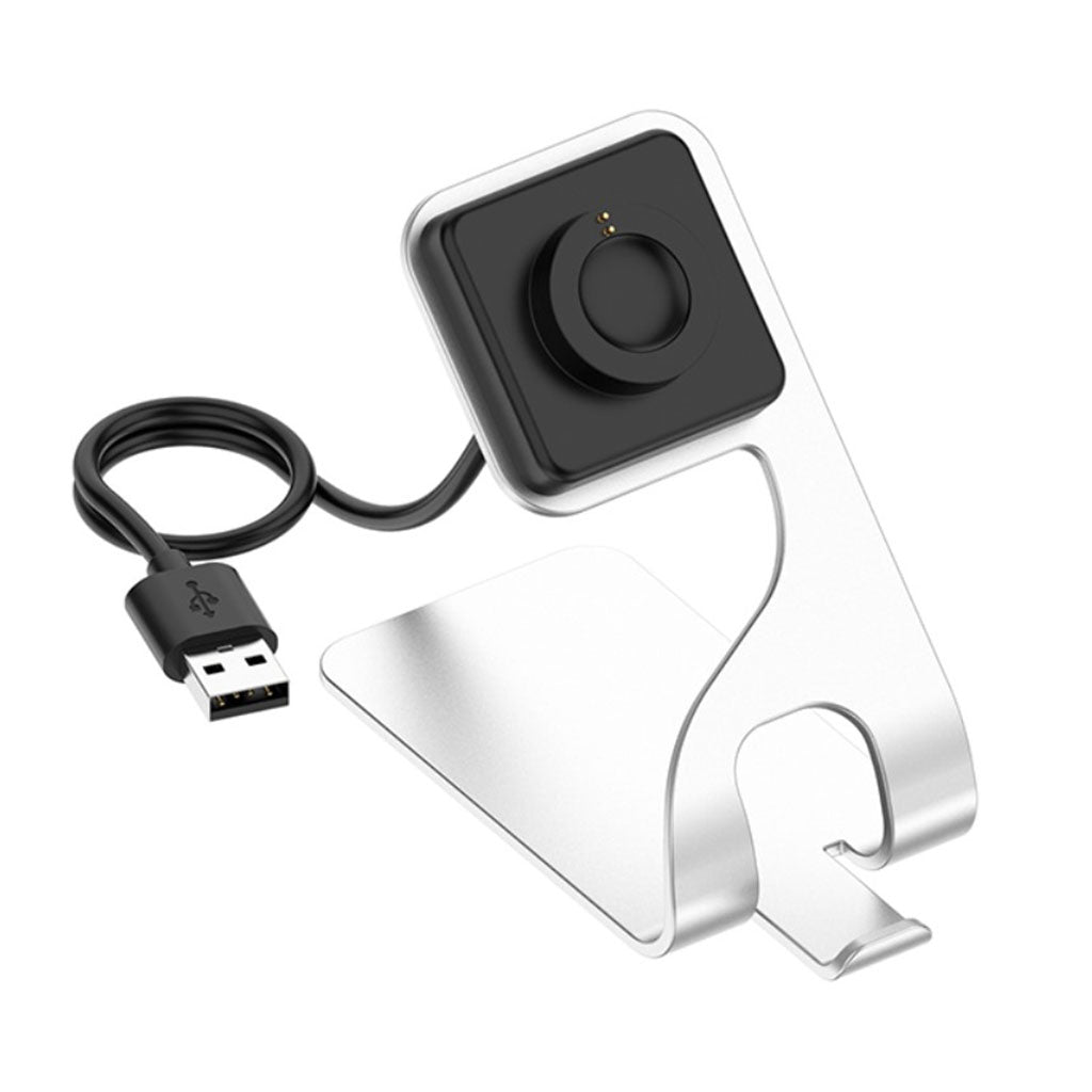 Universal 360 degree metal bracket smart watch charging dock - Silver#serie_1