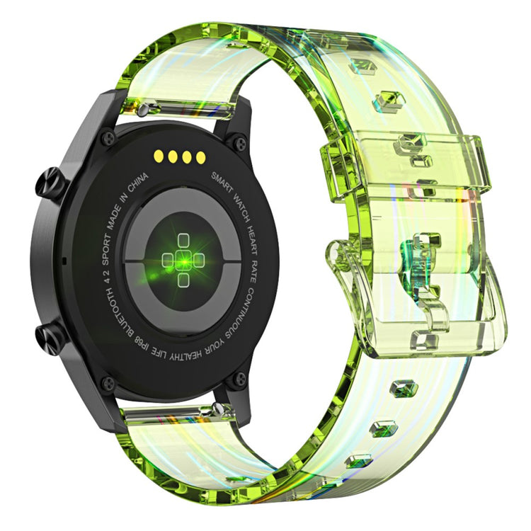 22mm Universal transparent watch strap - Transparent Green#serie_3