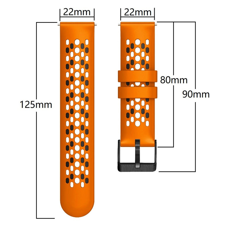 Meget hårdfør Universal Silikone Urrem - Orange#serie_1