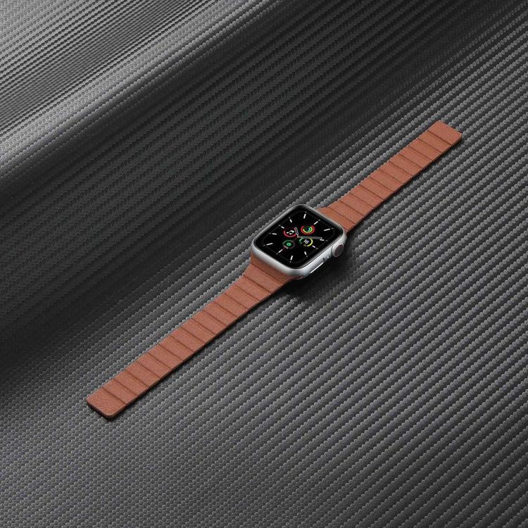 Vildt rart Universal Apple Ægte læder Urrem - Hvid#serie_2