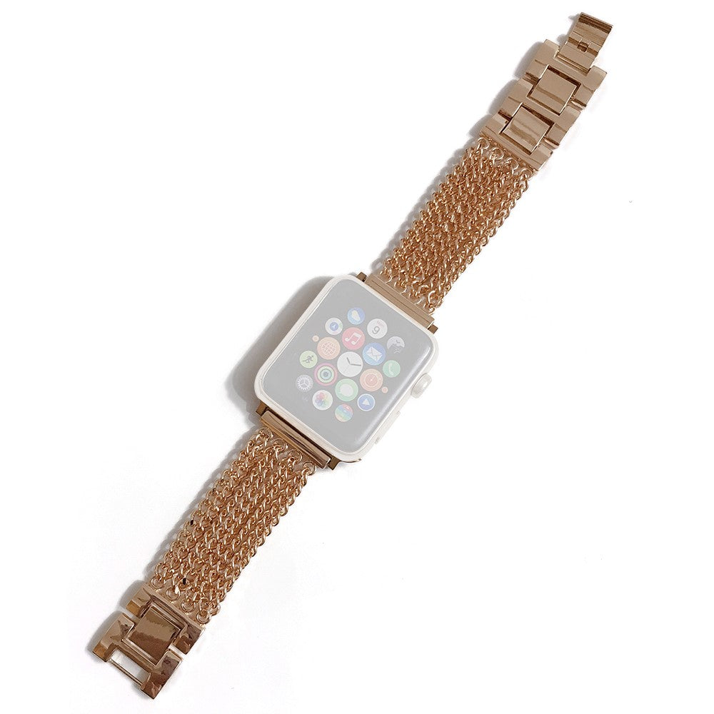 Meget slidstærk Universal Apple Metal Rem - Guld#serie_1