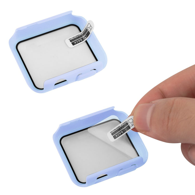 Flot Apple Watch Series 8 (41mm) / Apple Watch Series 7 41mm Cover med Skærmbeskytter i Plastik og Hærdet Glas - Lilla#serie_10