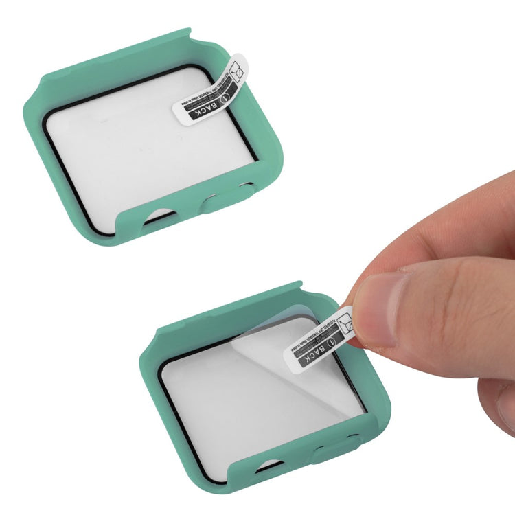 Flot Apple Watch Series 8 (41mm) / Apple Watch Series 7 41mm Cover med Skærmbeskytter i Plastik og Hærdet Glas - Grøn#serie_14