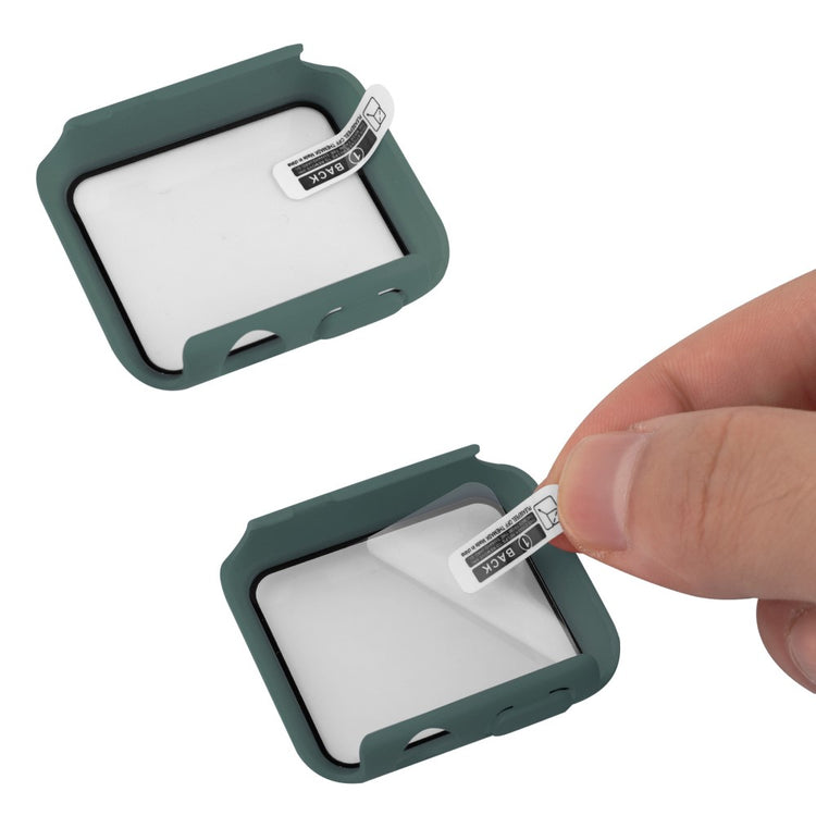 Flot Apple Watch Series 8 (41mm) / Apple Watch Series 7 41mm Cover med Skærmbeskytter i Plastik og Hærdet Glas - Grøn#serie_2