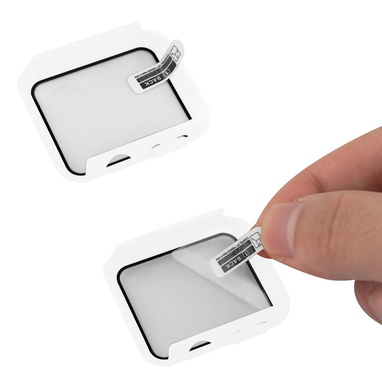 Flot Apple Watch Series 8 (41mm) / Apple Watch Series 7 41mm Cover med Skærmbeskytter i Plastik og Hærdet Glas - Hvid#serie_9