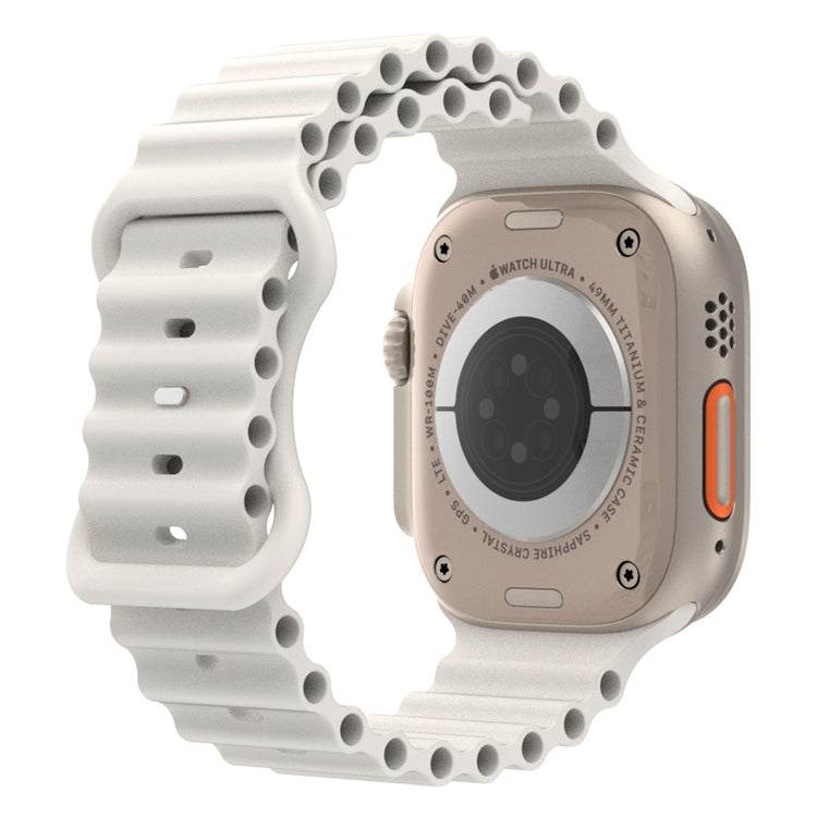 Meget fed Universal Apple Silikone Rem - Hvid#serie_3