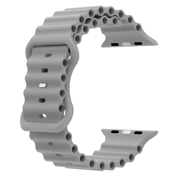 Meget fed Universal Apple Silikone Rem - Sølv#serie_7