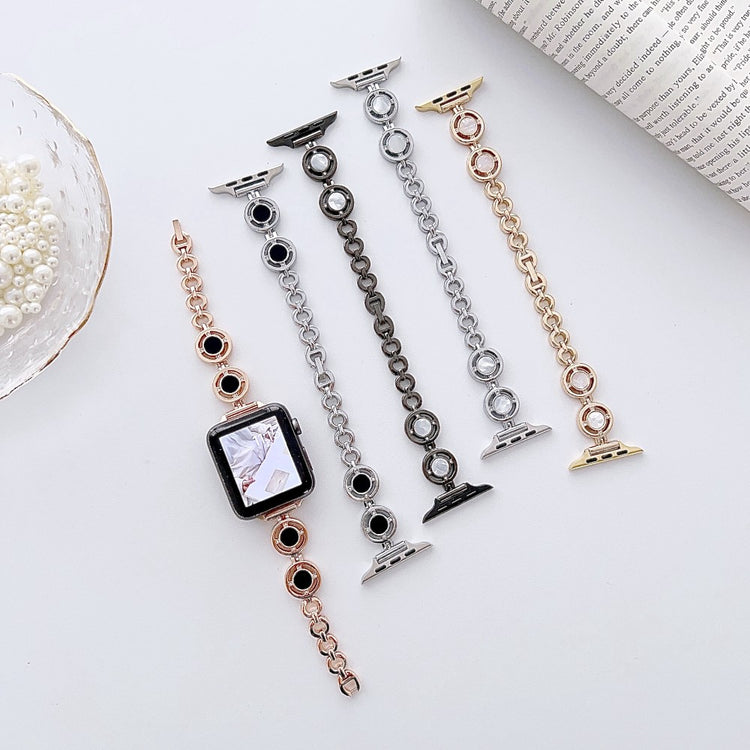 Super Sejt Metal Universal Rem passer til Apple Smartwatch - Guld#serie_1