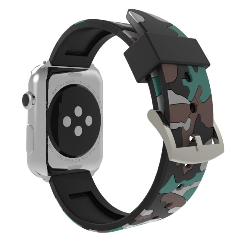 Rigtigt fint Apple Watch Series 4 40mm Silikone Rem - Sølv#serie_1