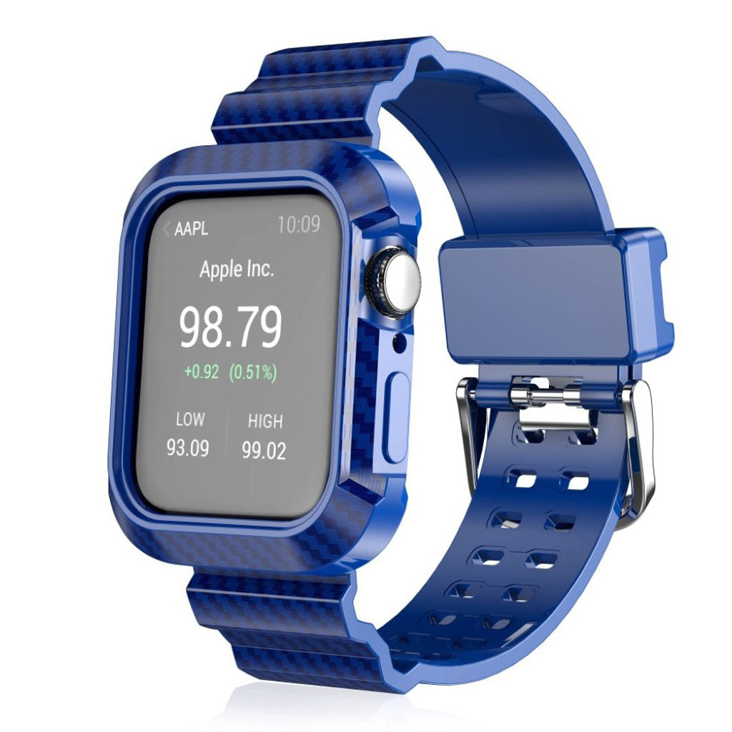 Mega komfortabel Apple Watch Series 4 44mm Silikone Rem - Blå#serie_3