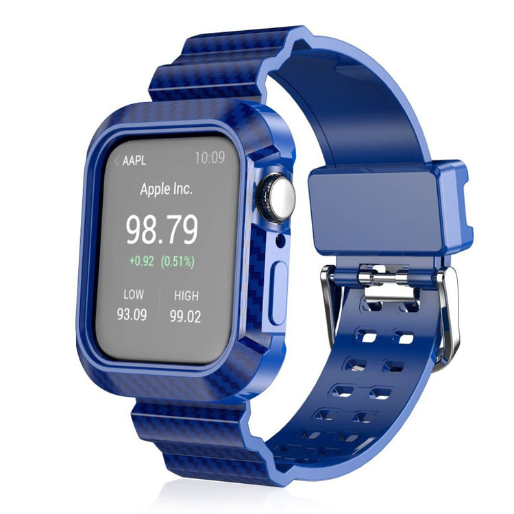 Mega komfortabel Apple Watch Series 4 44mm Silikone Rem - Blå#serie_3