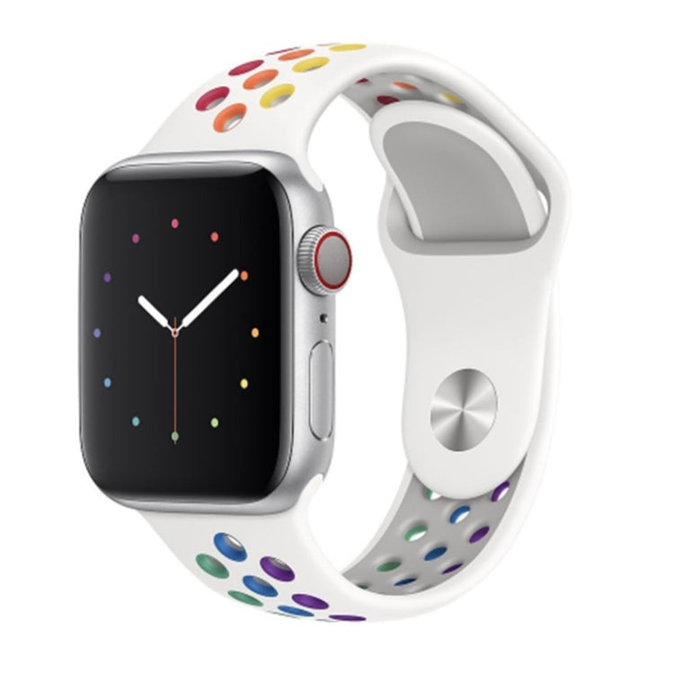 Apple Watch Series 5 44mm / Apple Watch 44mm Silikone Rem - Hvid#serie_104
