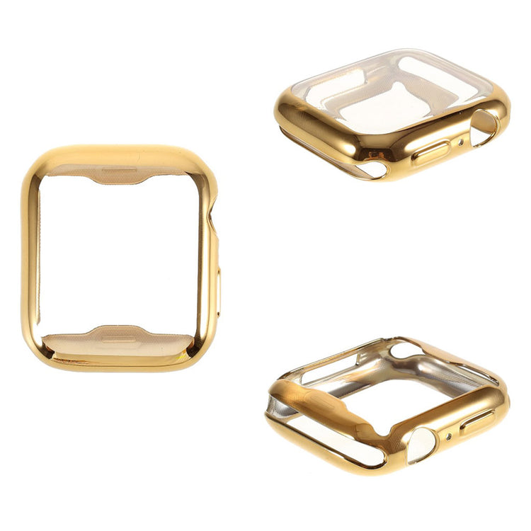 Universal Apple  Silikone og Glas Bumper  - Guld#serie_3